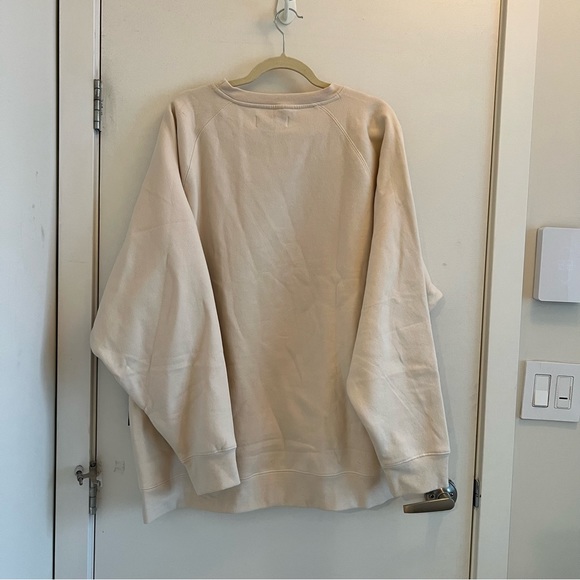 The "BRUNETTE" Not Your Boyfriend's Crew Neck Sweatshirt | Almond Milk - Picture 3 of 4